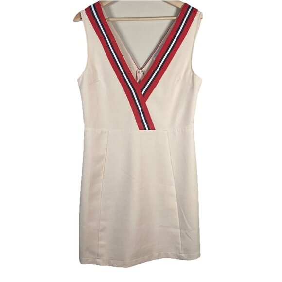 English Factory Varsity Sleeveless Stripe Dress Size M Sporty Athleisure Tennis - Picture 2 of 13
